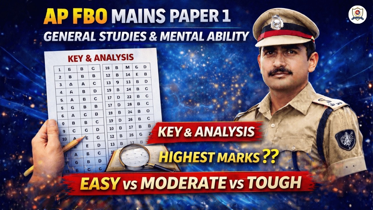 AP FBO Mains GS & Mental Ability Paper 1 🔥 | Key & Analysis | Paper Review  by Sushma Mam