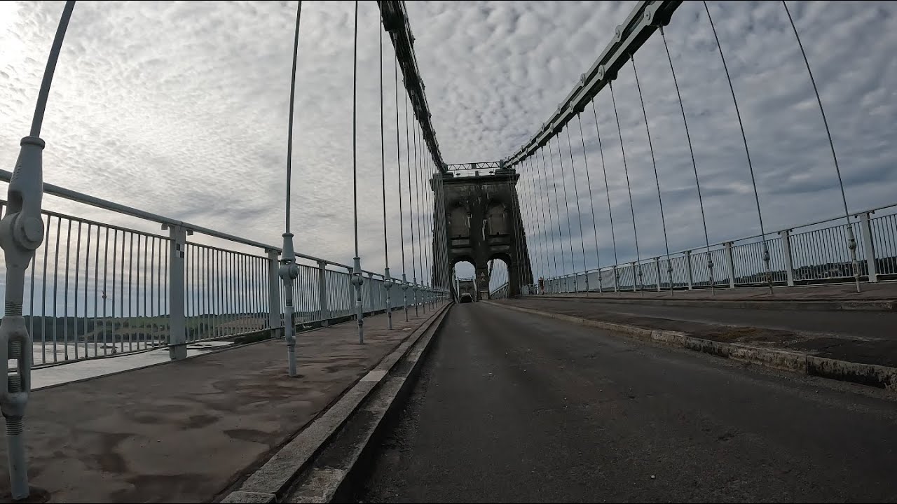 Cycle Ride from Caernarfon over The Menai Suspension Bridge into Anglesey 11th July 2022