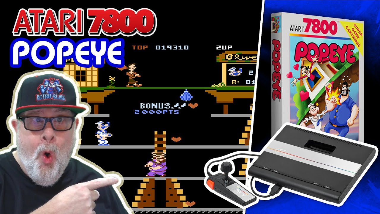 ATARI 7800 POPEYE: A Homebrew of an Arcade Classic!