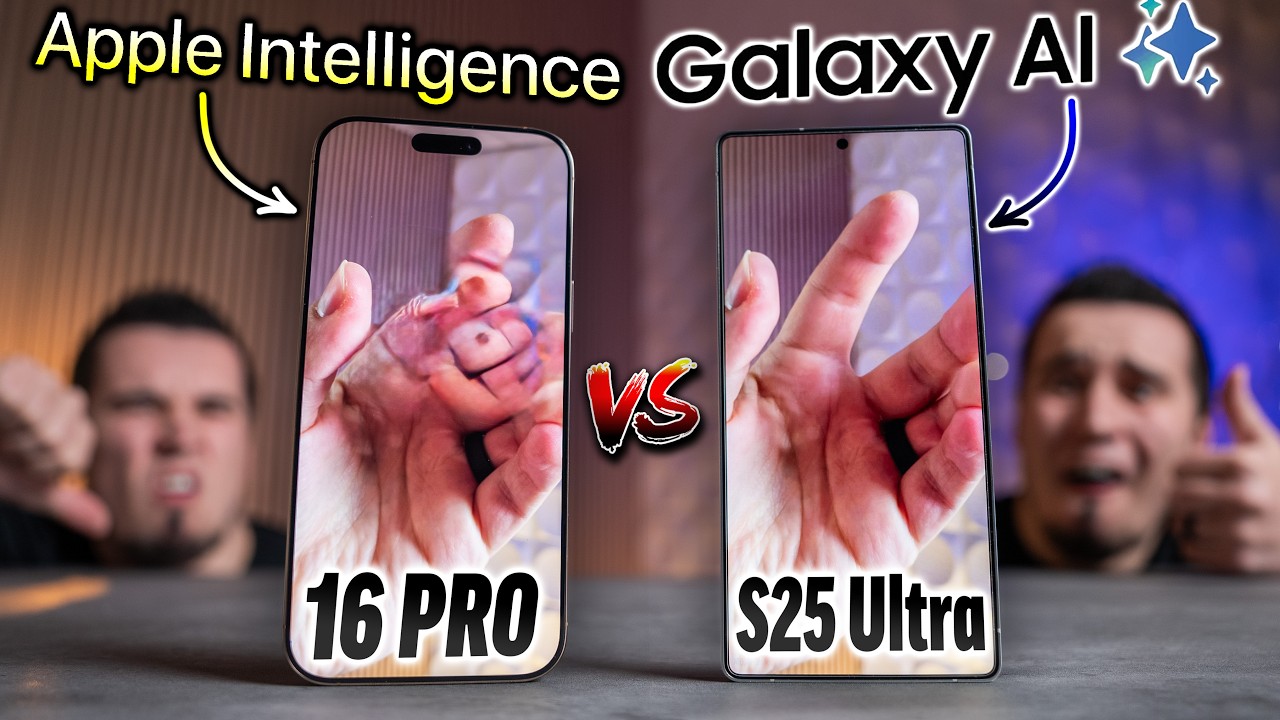 Does Apple&rsquo;s AI Suck? 16 Pro vs S25 Ultra with Galaxy AI BATTLE!