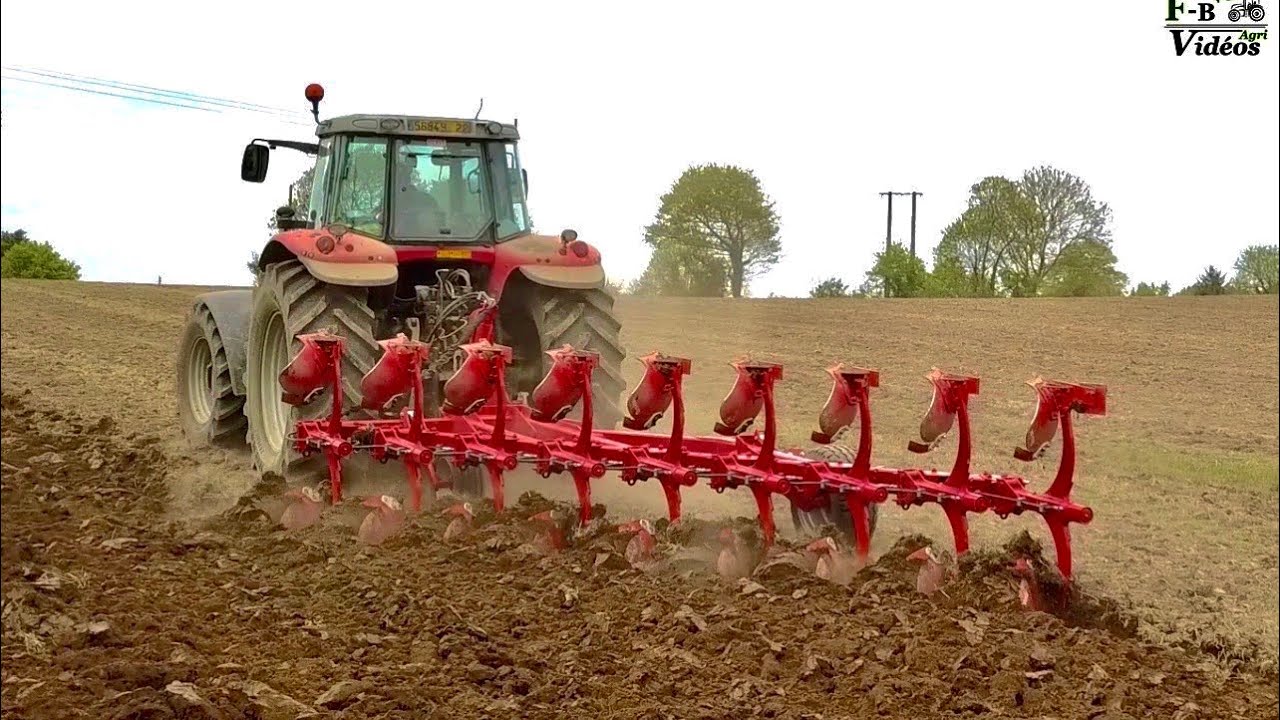 Charrue 9 corps Mini - Ovlac l Massey Ferguson 7485