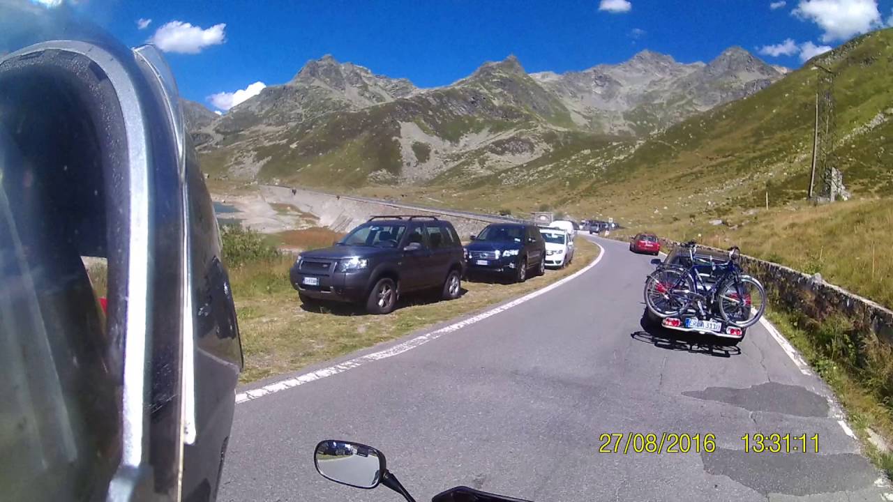 CBF 1000 Splügenpass von IT nach CH. Pass und Abfahrt 2016