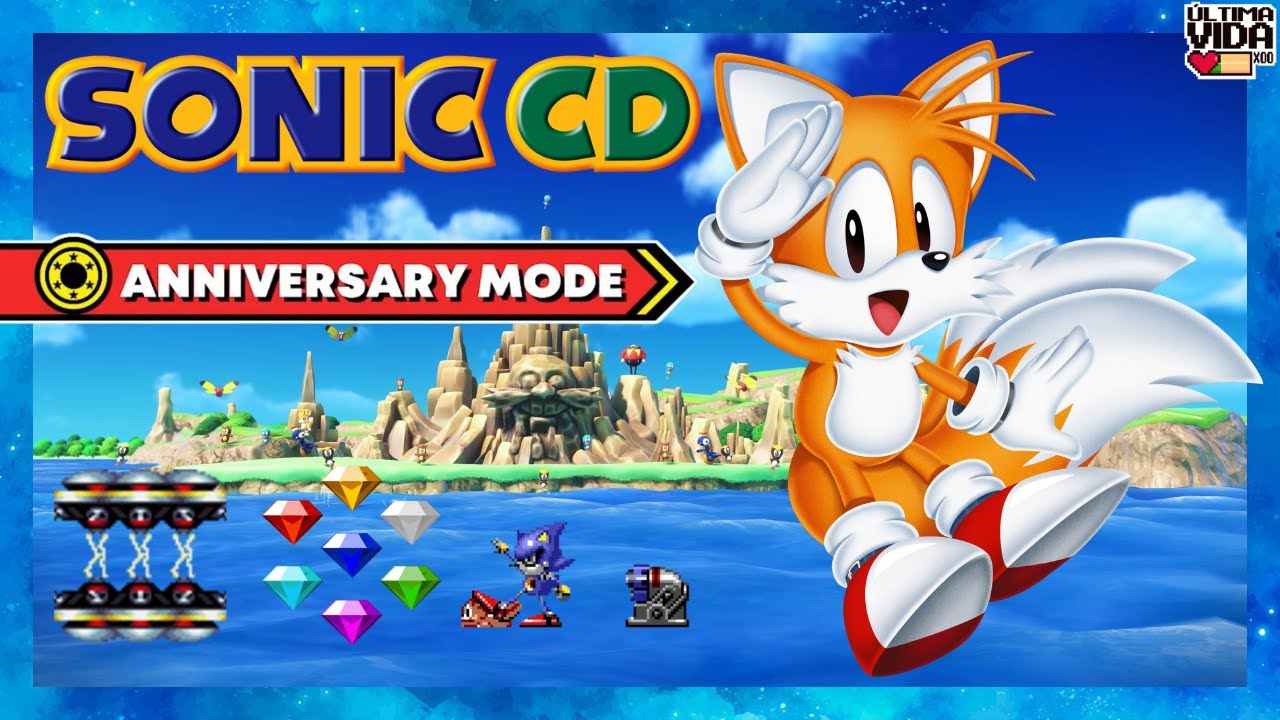 SONIC ORIGINS | TAILS IN SONIC CD | TODOS OS HOLOGRAMAS, GERADORES E TIME STONES | ZERADO SEM MORRER