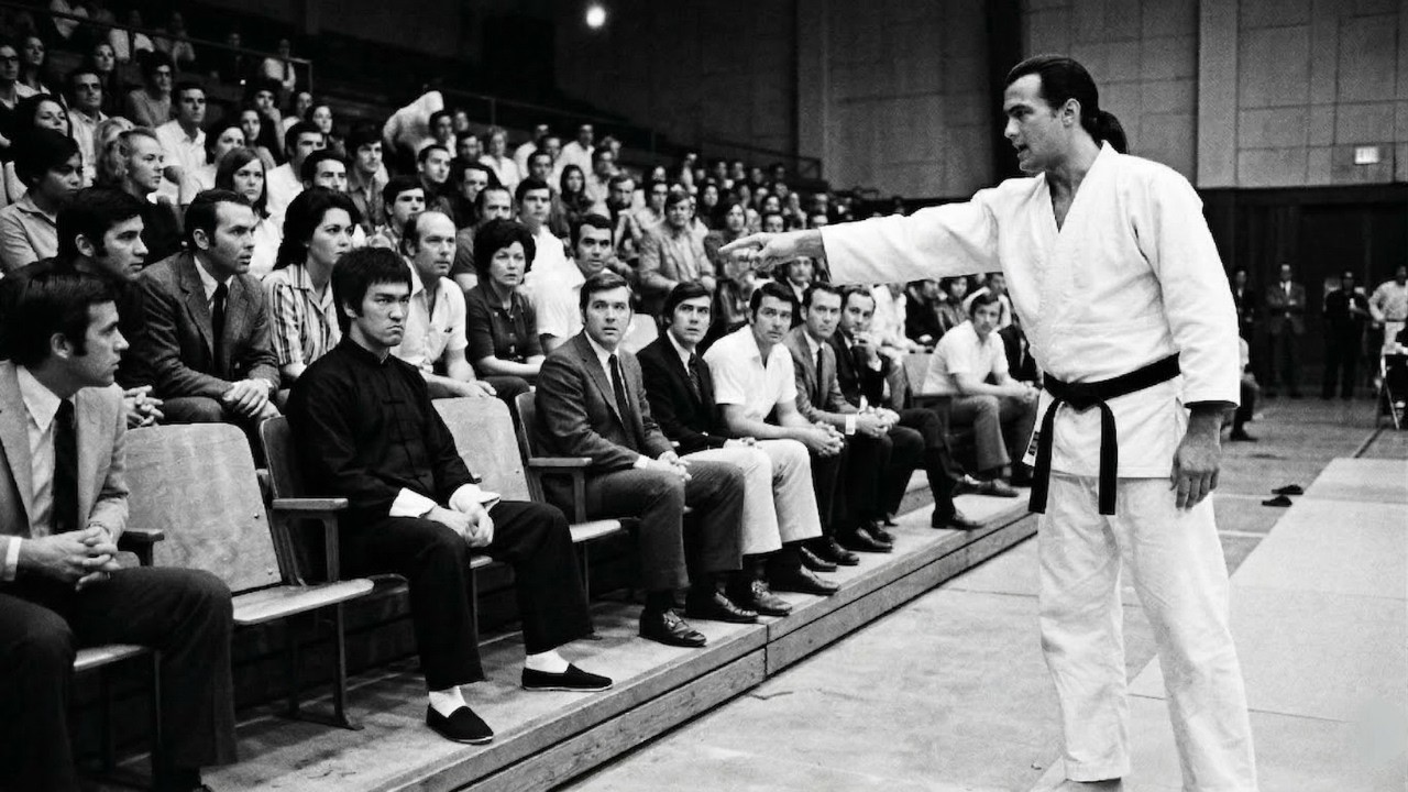 Steven Seagal Zu Bruce Lee Halte 30 Sekunden Gegen Mich Aus, Ich Nenne Dich Meister — 7 Sekunden Spä