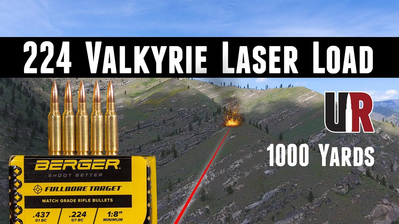 Amazing 224 Valkyrie Berger 80.5 Grain Load at 1000 Yards