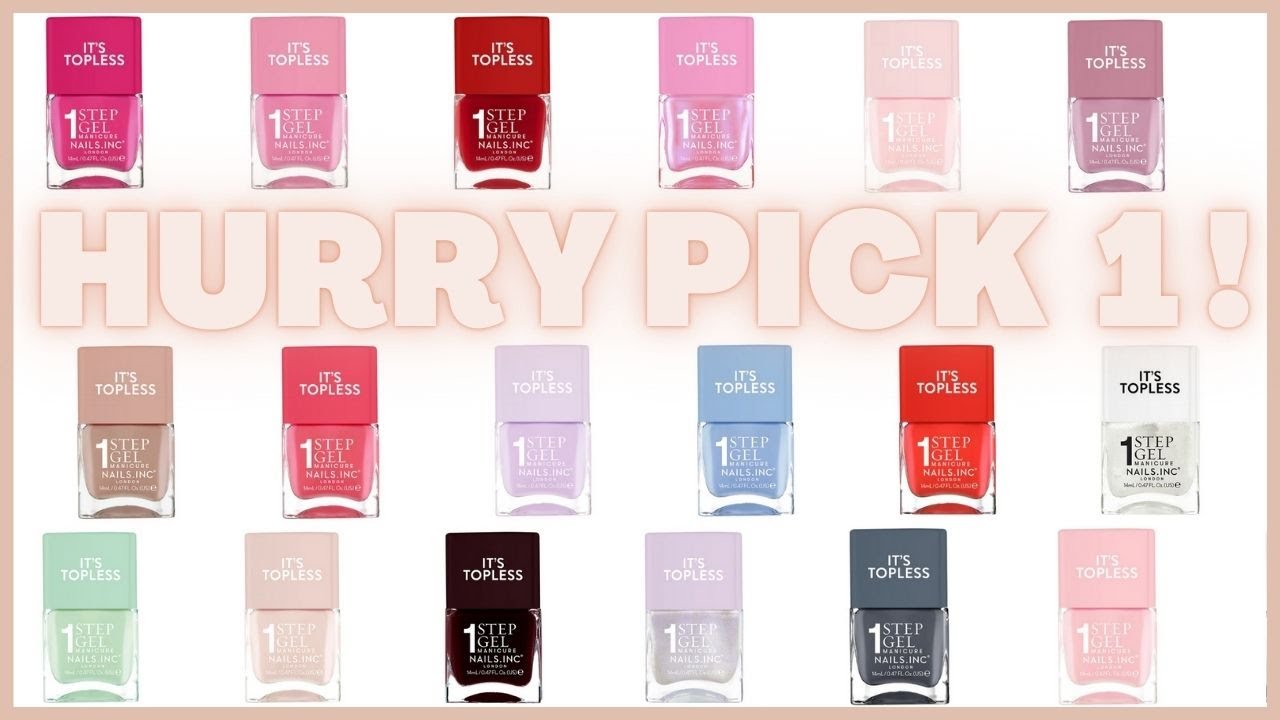 Nails Inc. It's Topless Collection #nailsinc #amazonfinds #nailinspo