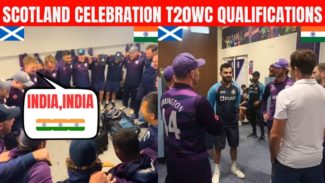 Scotland Cricket Dressing Room Mein Gunja INDIA INDIA 🇮🇳 | Viral celebration Scotland dressing room