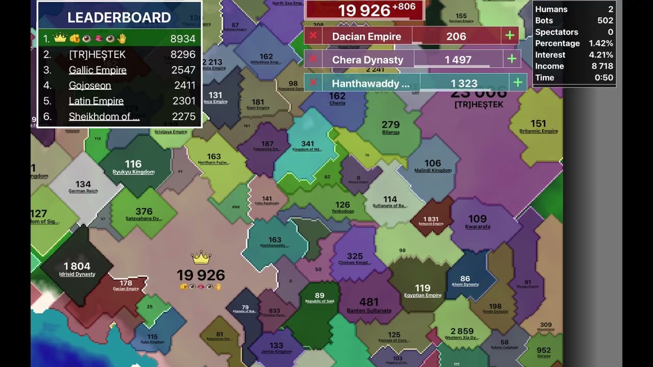 How to be TOP 200 in Territorial.IO - 999 IQ Start