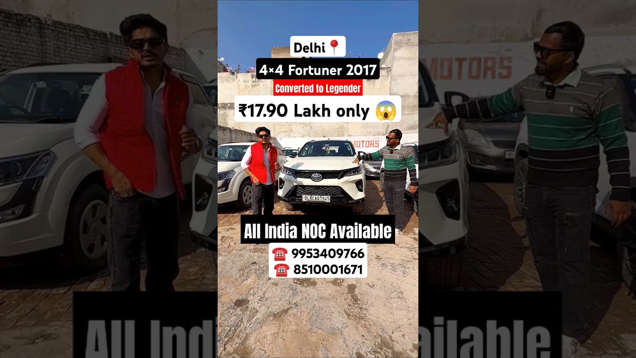 Cheapest 4&times;4 Toyota Fortuner Legender For Sale At Shani Dev Motors in Delhi #shorts
