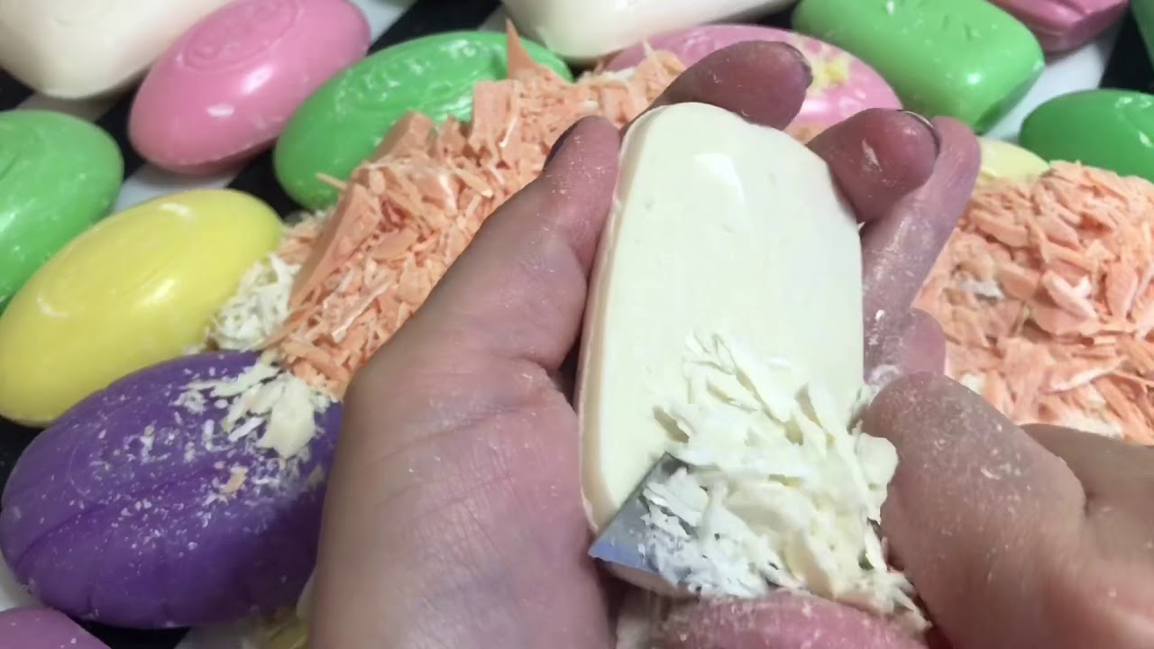 ASMR Soap/ cutting dry soap/ сухое мыло