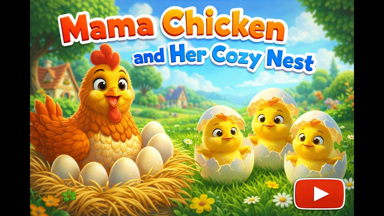Мама-цыпленок и ее уютное гнездышко 🐔🥚 | Фермерская история для детей #детскиепесни #детскоевидео...