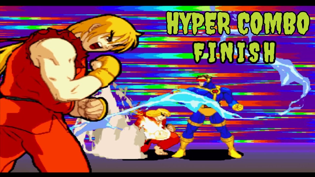 All Hyper Combo Marvel Super Heroes VS Street Fighter