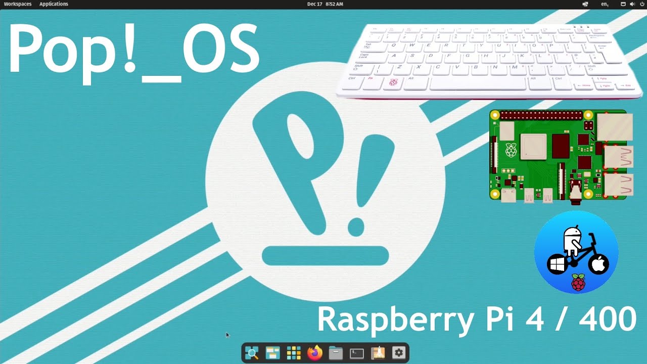 Pop!_OS A great 64bit OS. Raspberry Pi 4 / 400