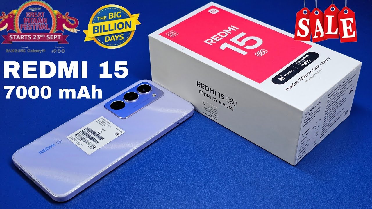 Redmi 15 5G Latest Unboxing & Review + Camera Test Price Drop in Big Sale 2025!