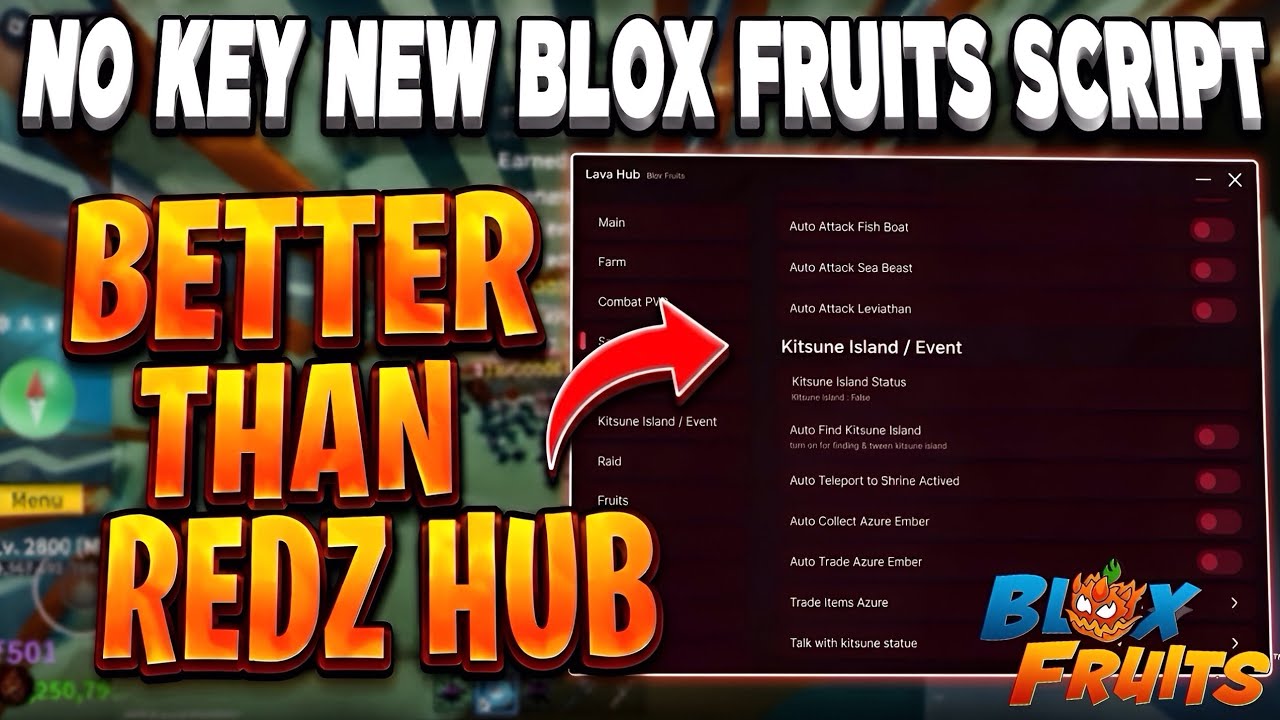 [БЕЗ КЛЮЧА] НОВЫЙ СКРИПТ BLOX FRUITS (Roblox) | ЛУЧШЕ REDZ HUB | 🔥Быстрый автофарм, прыжок по сер...