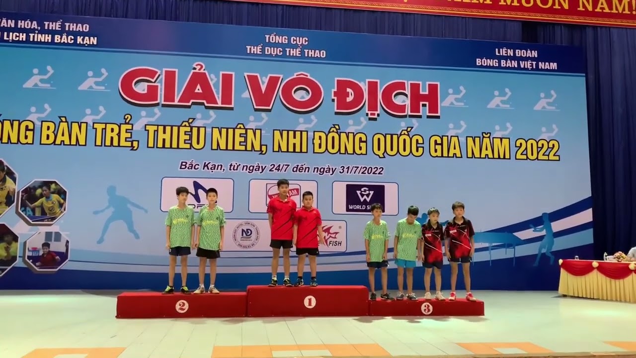 Giải Vô địch bóng bàn Trẻ, TN, NĐ Quốc gia năm 2022 tại Bắc Kạn