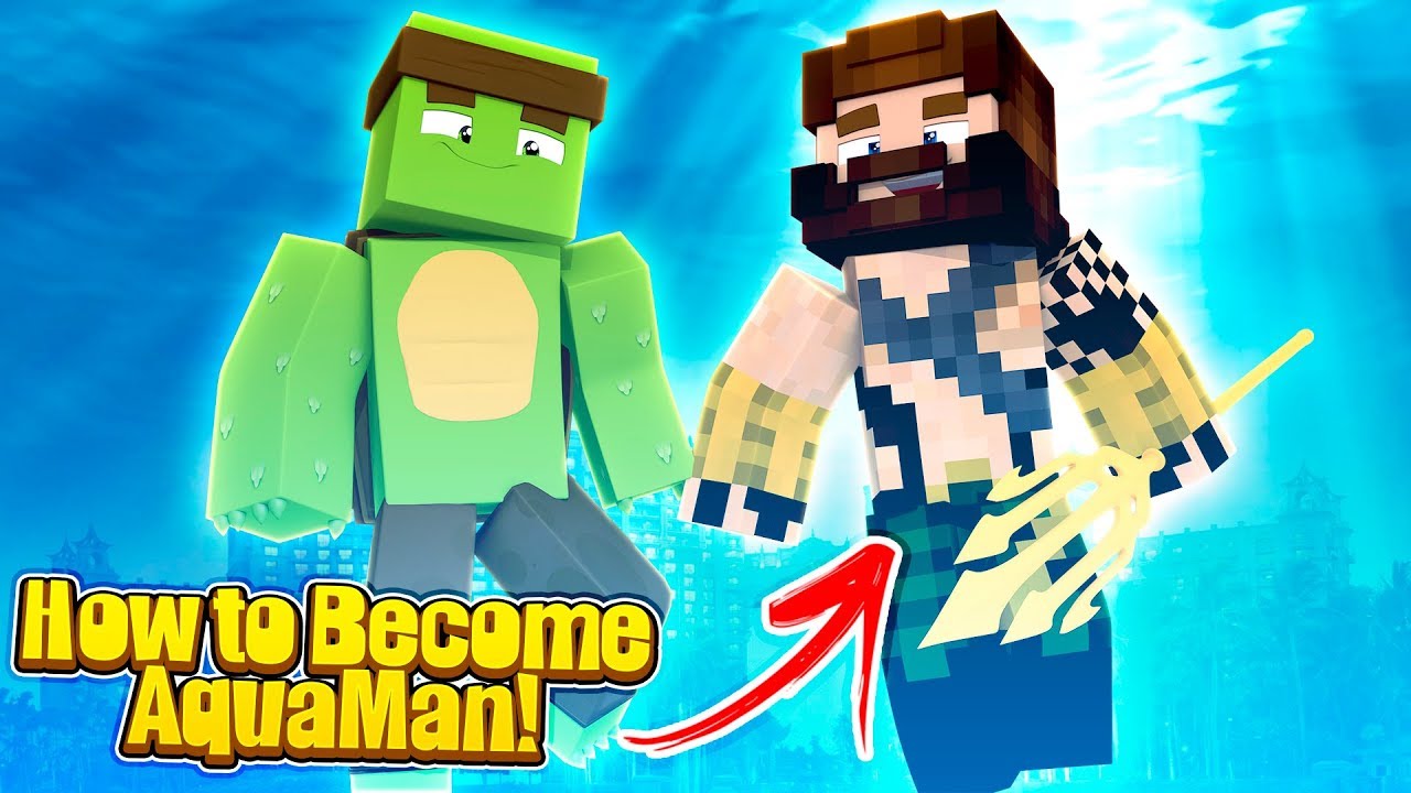 Minecraft - HOW TO SPAWN AQUAMAN! w/Tinyturtle