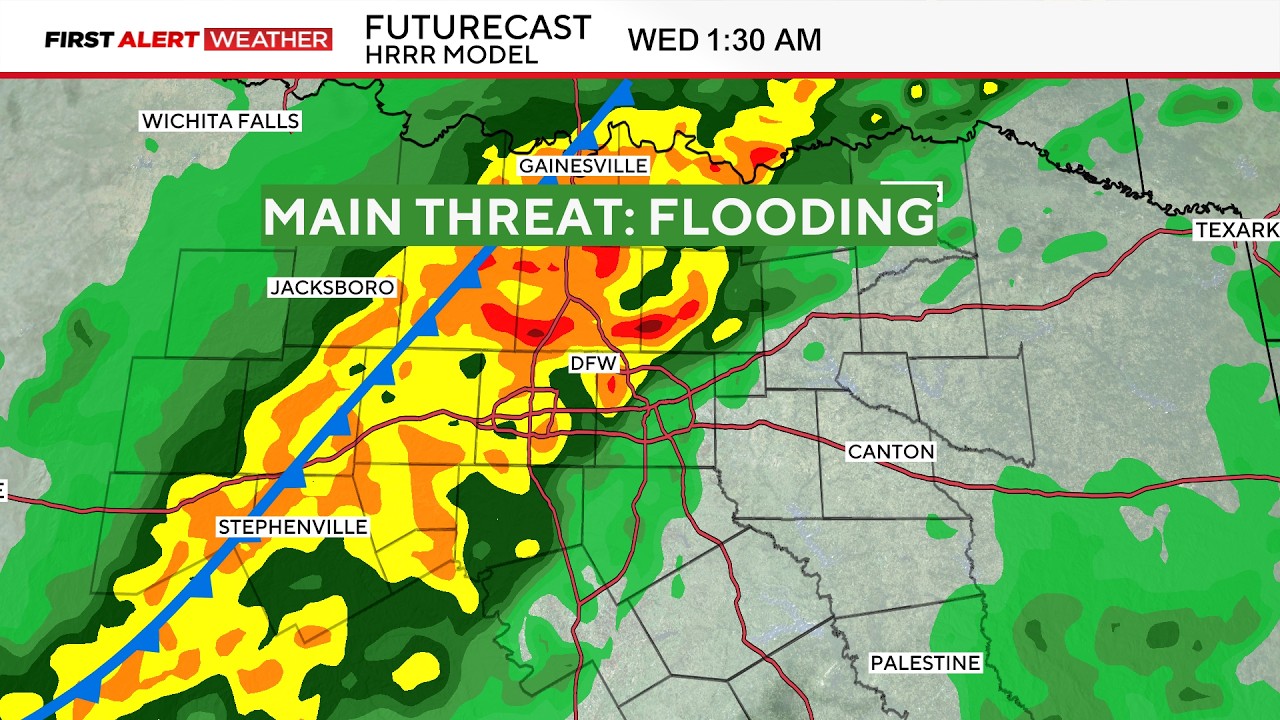 Egg-sized hail, damaging winds and isolated tornadoes threaten North Texas