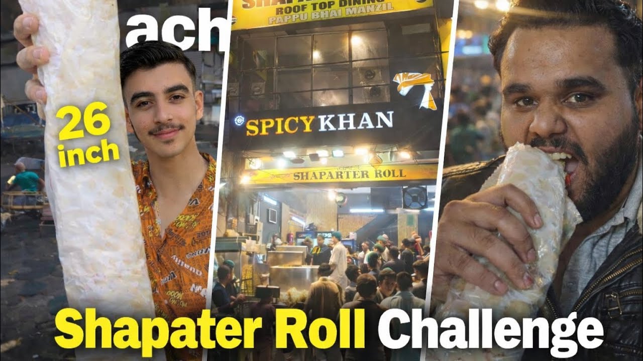 26 Inch Sab Se Bara Shapater Roll 🌯🔥 | Buns Road Karachi 😱