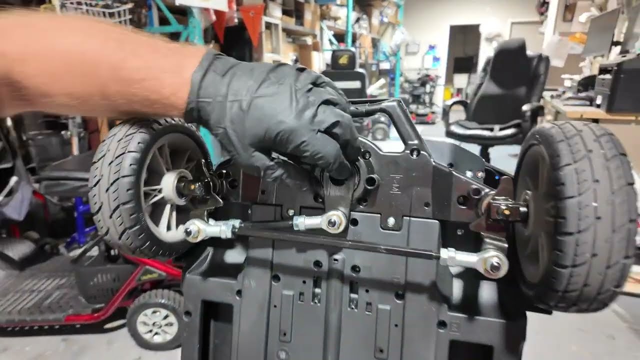 Replacing tiller knuckle on Carryon Scooter GB-120