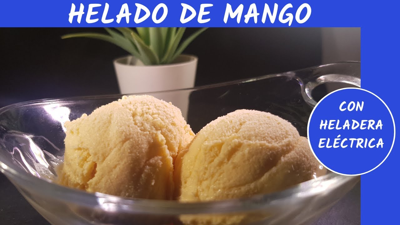 Helado de MANGO con heladera eléctrica Silvercrest de Lidl. 🍨