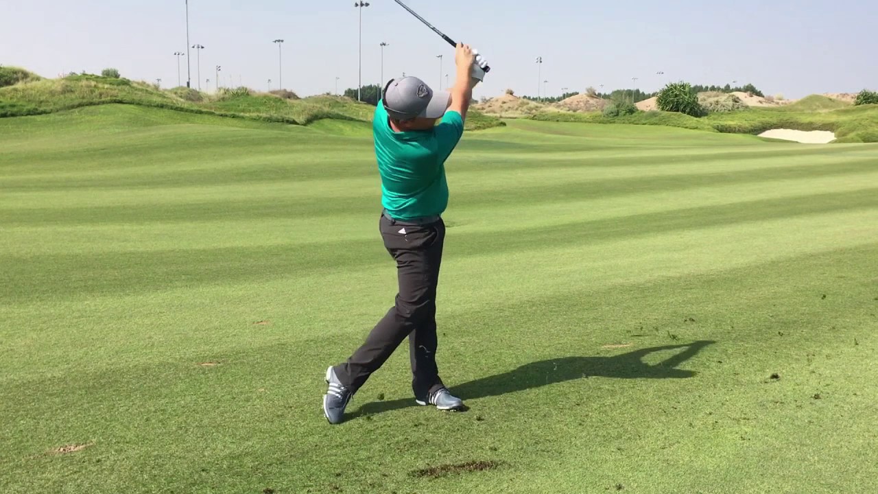 Steven Troup 18th hole Al Mouj Golf
