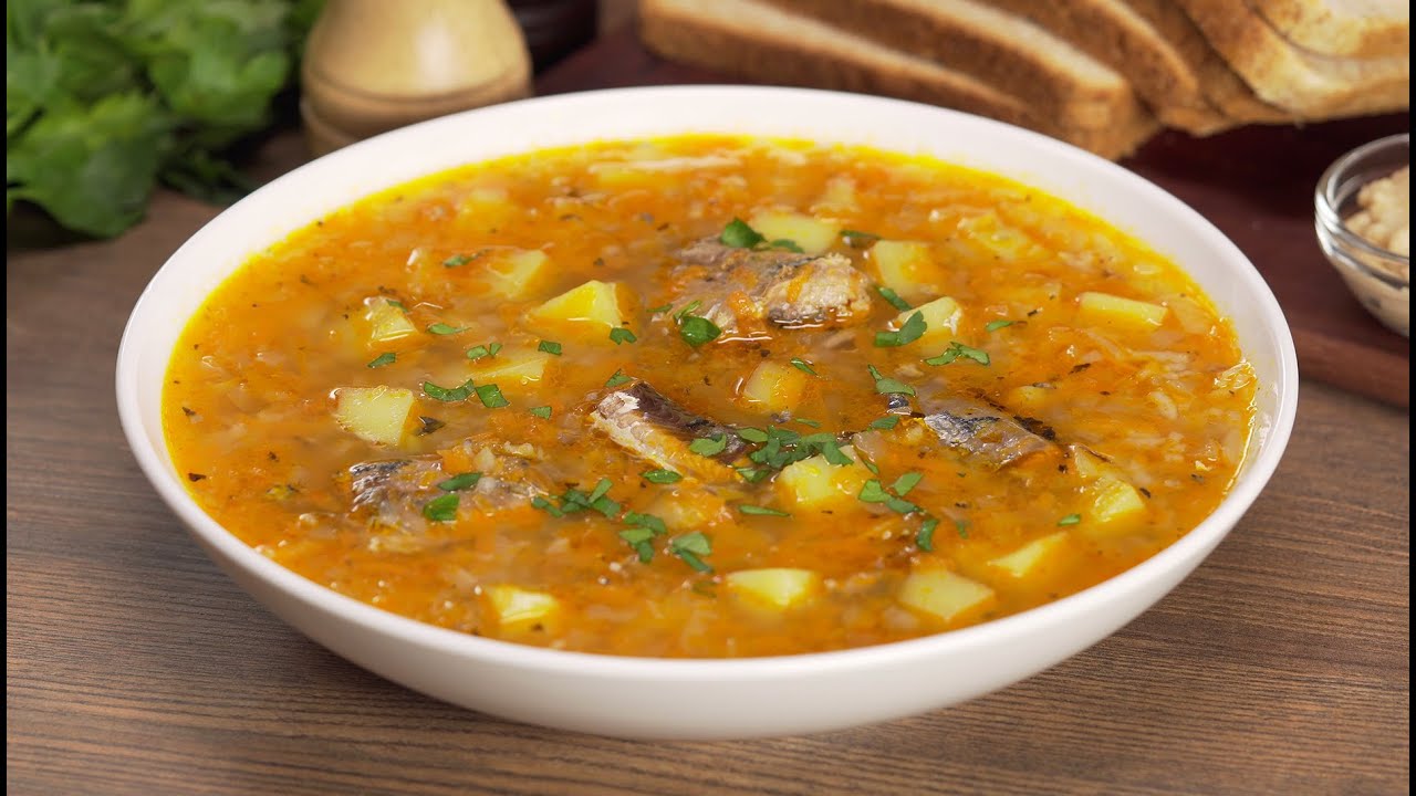 Вкусный РЫБНЫЙ СУП ИЗ КОНСЕРВОВ за 30 минут. Рецепт от Всегда Вкусно!