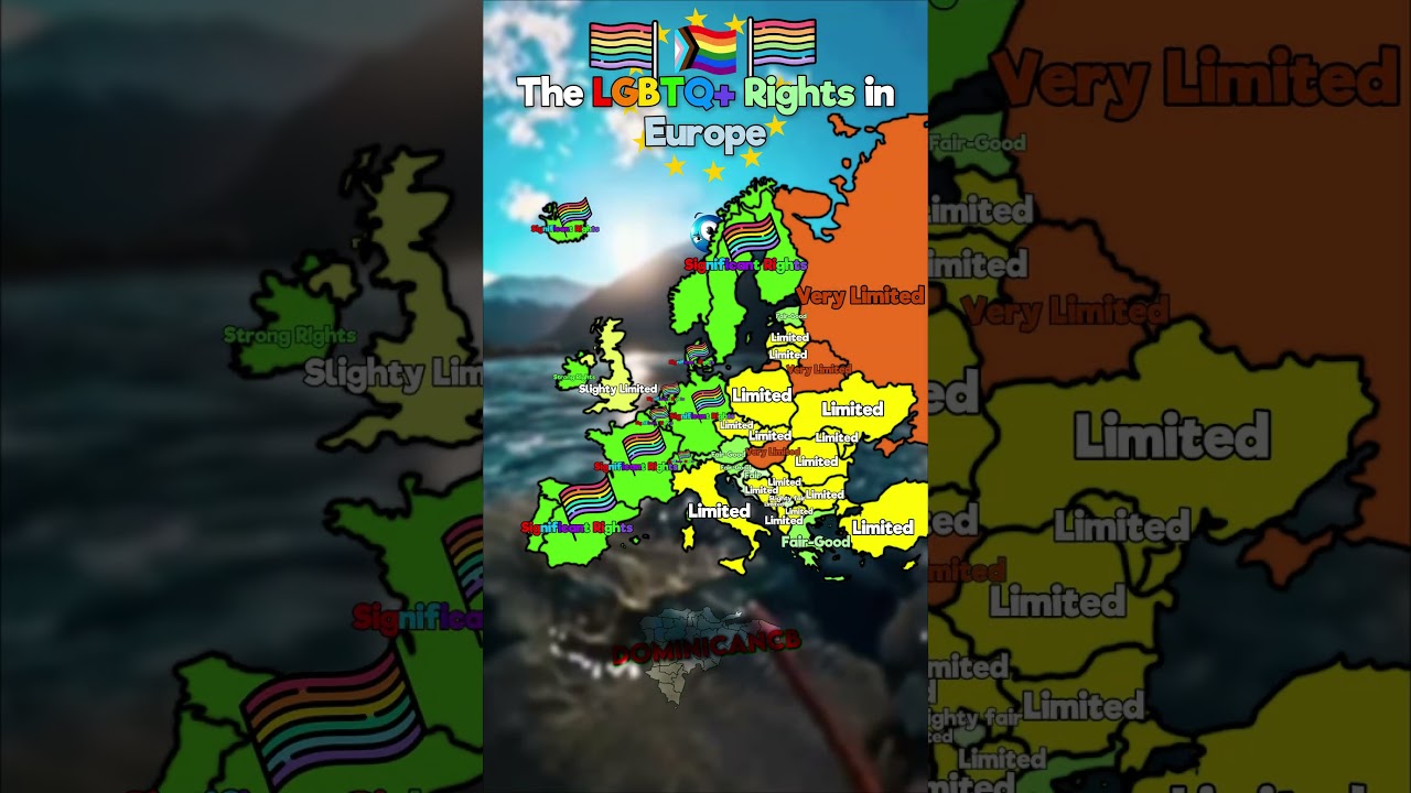 LGBTQ rights in Europe #uk #europe #geographythroughmaps #geography #history #mapping #mapper #map