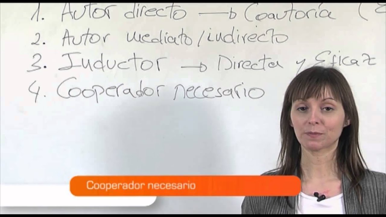 Autor&iacute;a y Participaci&oacute;n Criminal - MasterD