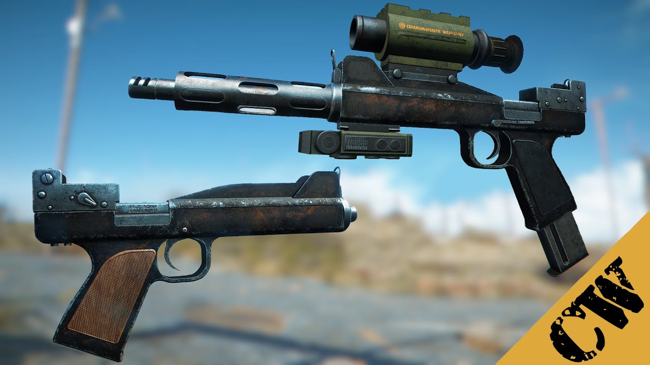 Пистолет для силовой брони (мод Fallout 4)