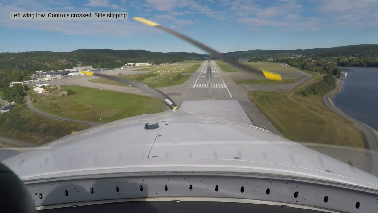 20220917 ENCN Kristiansand Kjevik airport landing