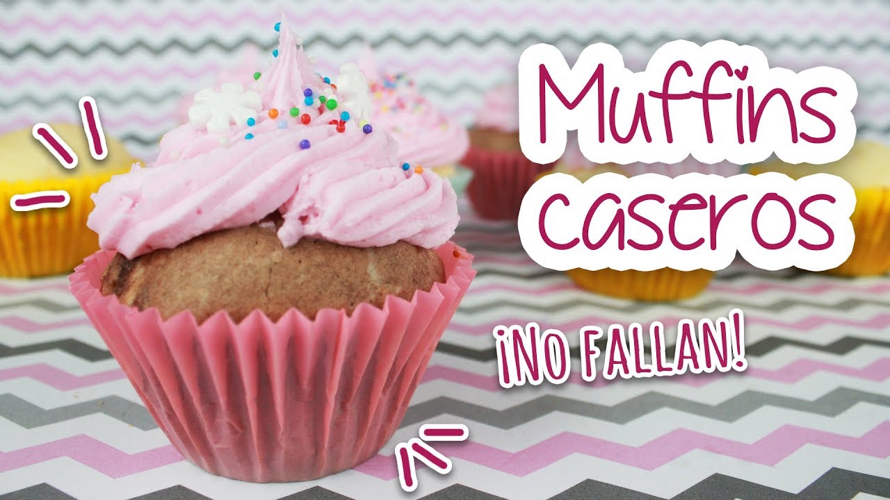 COMO HACER MUFFINS Y CUPCAKES • RECETA BÁSICA │ Vainilla Crocante
