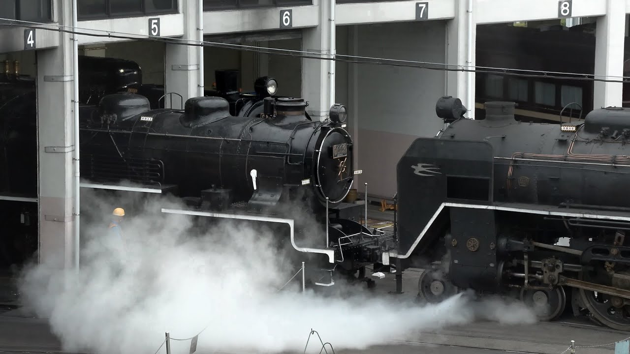 【4K】京都鉄道博物館　9633号機転車台展示最終日　涼しくなりSLも映える季節へ　2023.10.09