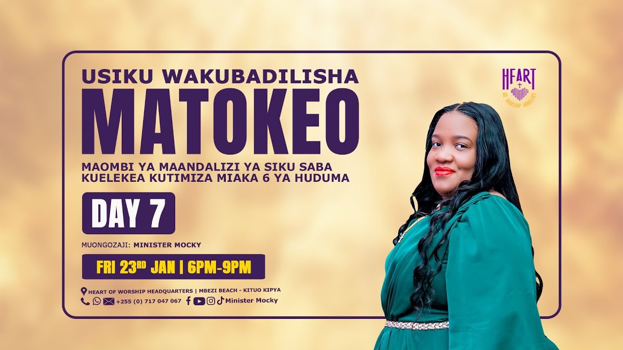 USIKU WA KUBADILISHA MATOKEO | MAOMBI YA MAANDALIZI YA SIKU SABA (DAY 7) || 23 JANUARI 2026