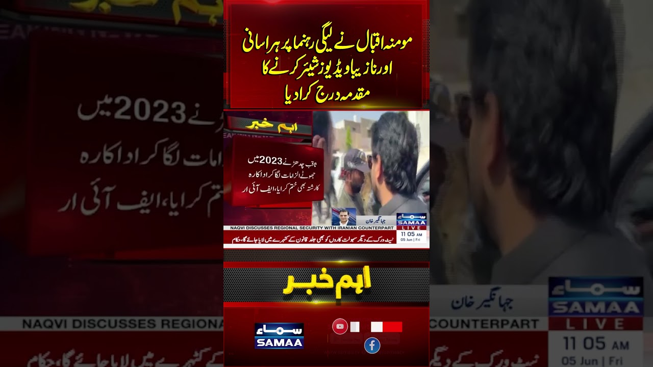 MPA Saqib Chadhar booked under PECA in Momina Iqbal 'harassment, blackmail' case