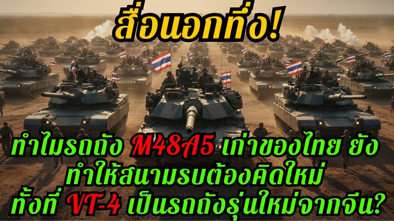 สื่ออาเซียนตะลึง! M48A5 ไทยเก่า แต่สนามจริงไม่เก่า