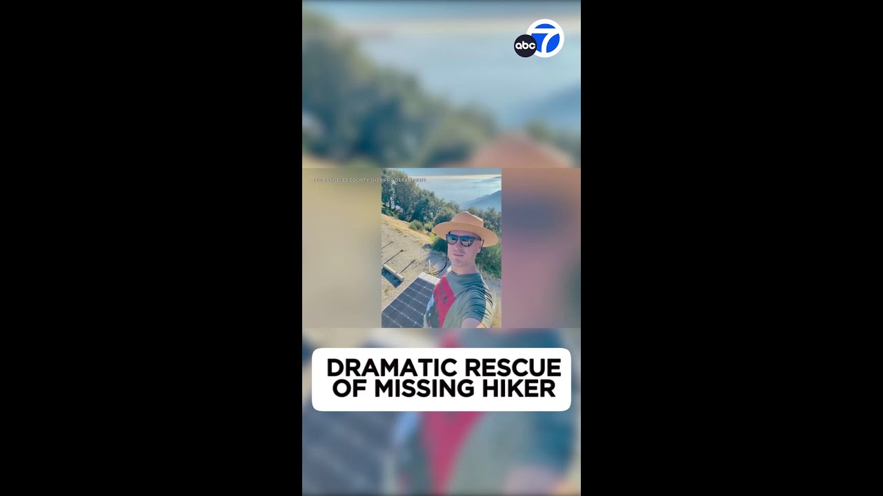 Hiker found after 1st successful rescue mission by LA County Sheriff's Department with drone