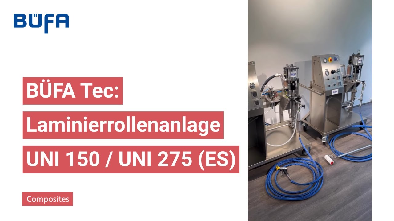 BÜFA®-Tec Laminating Roller Systems Unit 150Uni 275 (Español)