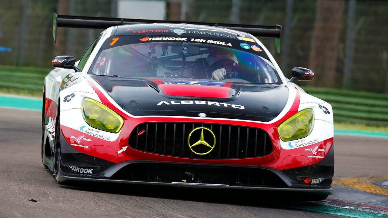 Mercedes AMG GT GT3 12H Imola 2017 Autodromo Imola race part 1 race-media.tv Onboard Classix