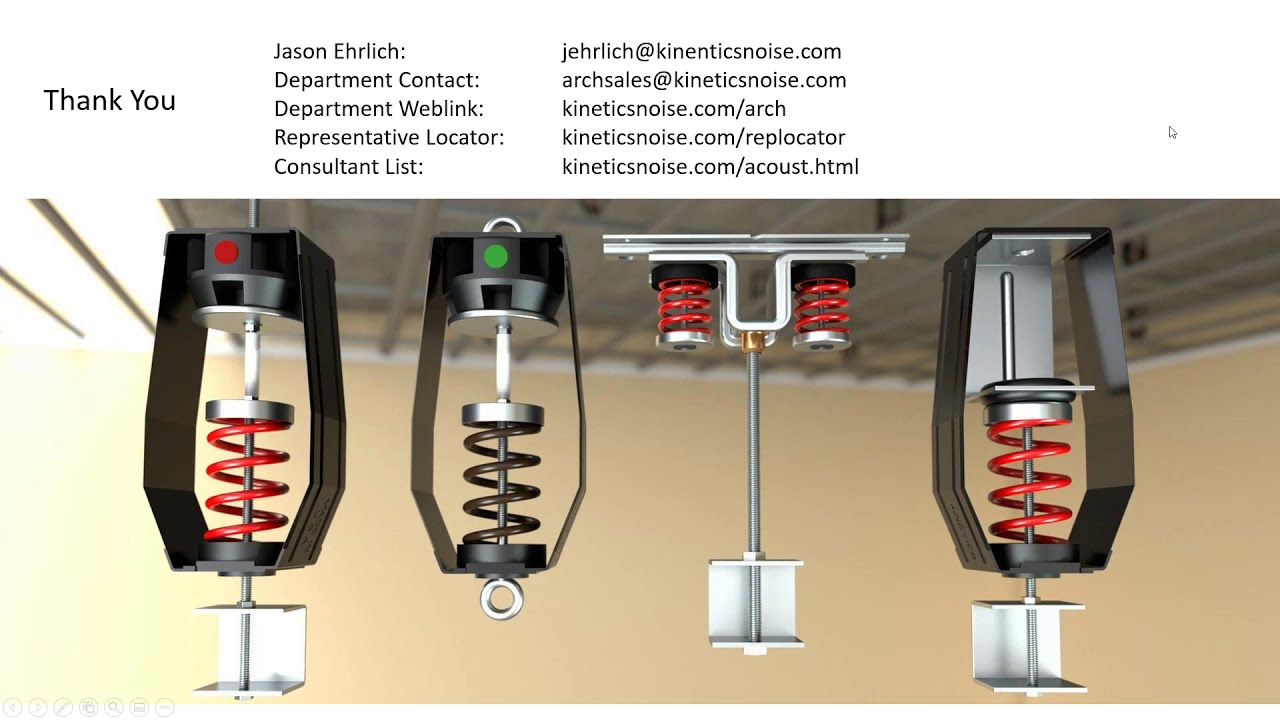 Webinar Recording: Concrete Noise Control Construction: Spring hangers for Isolated Ceilings