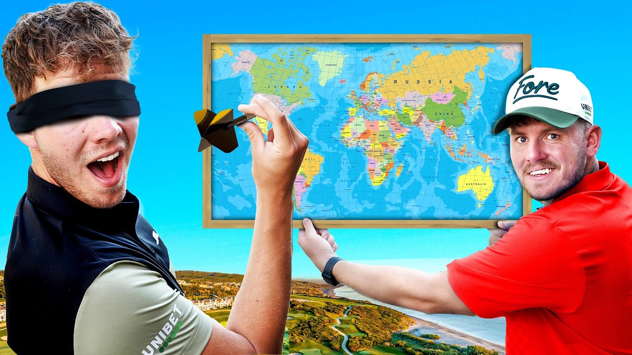 Throwing a Dart and flying where it lands…! GOLF EDITION 