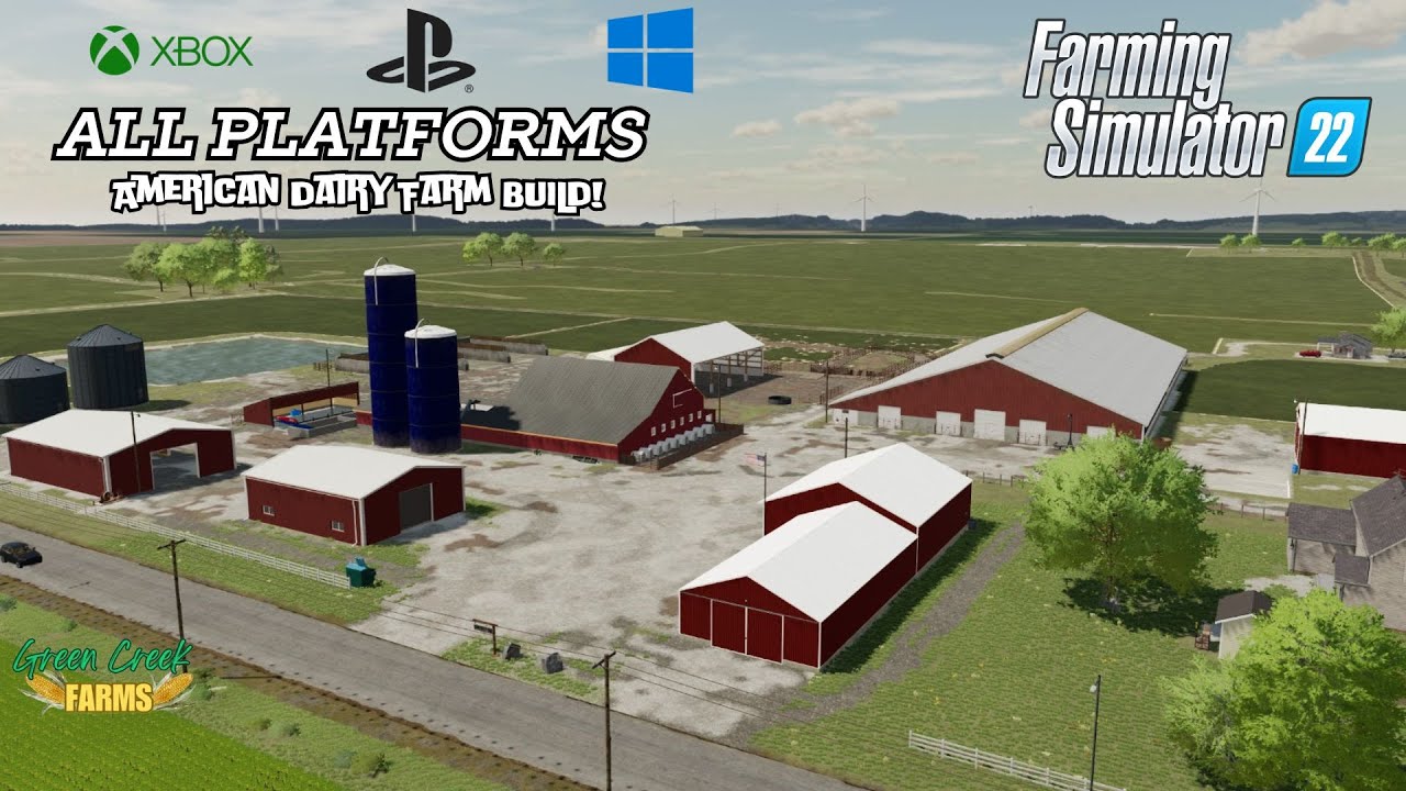 Американская молочная ферма для всех платформ! (Интервальная съёмка) — Farming simulator 22 — Xbo...