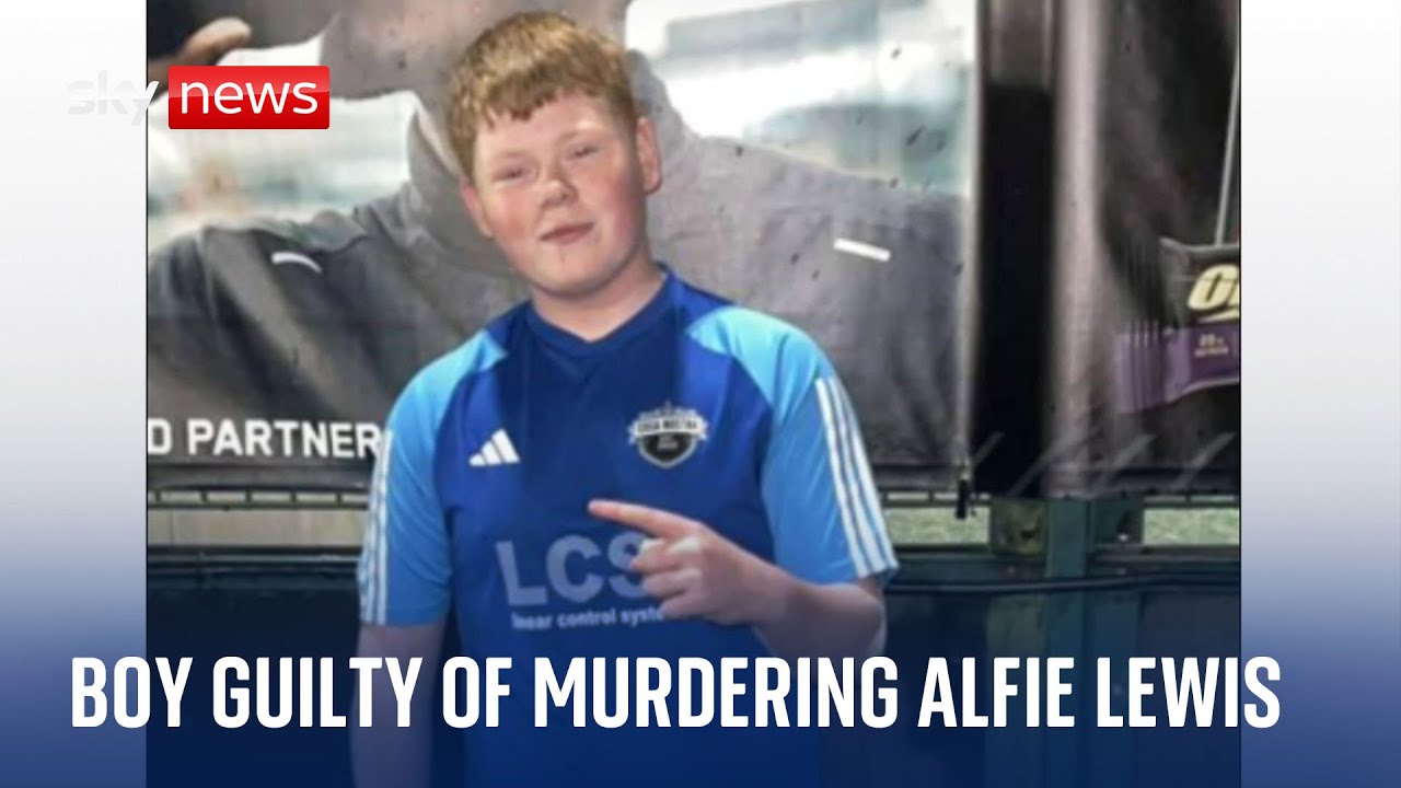 Boy, 15, found guilty of murdering teenager Alfie Lewis