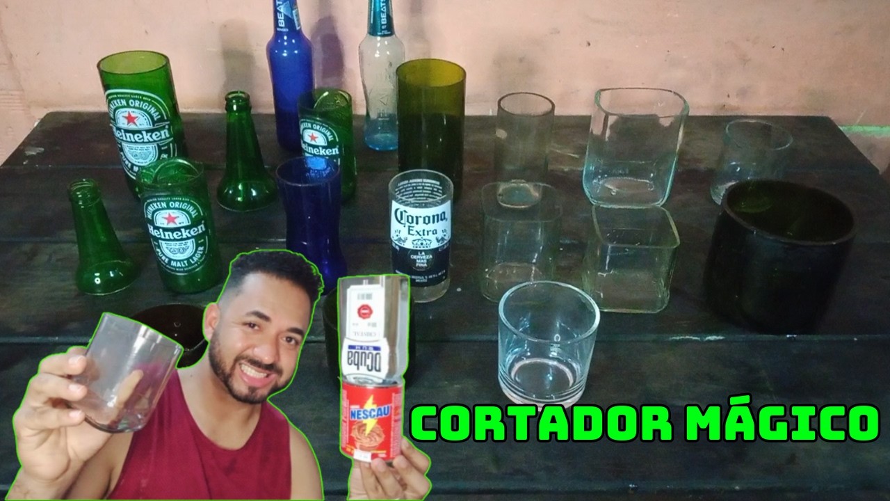 🔥💣 Aprenda Na Prática, COMO Cortar GARRAFA de VIDRO
