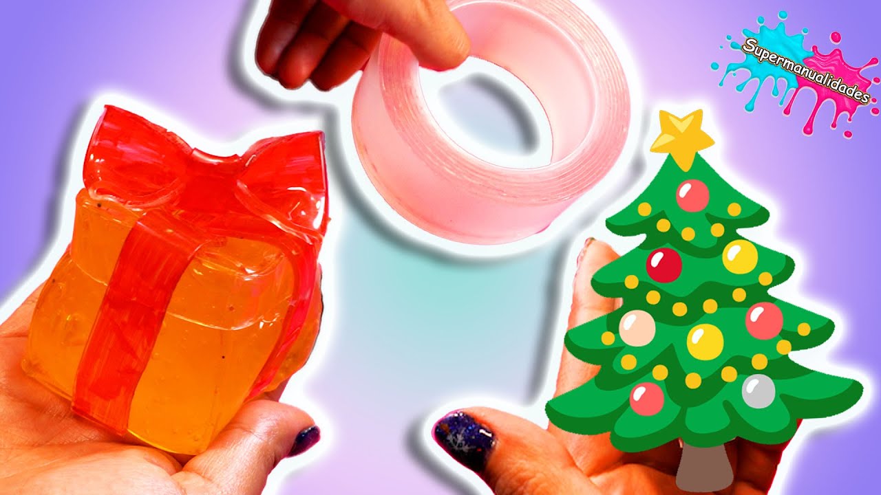 Haciendo emojis navideños con Nano Tape (squishies) - Supermanualidades