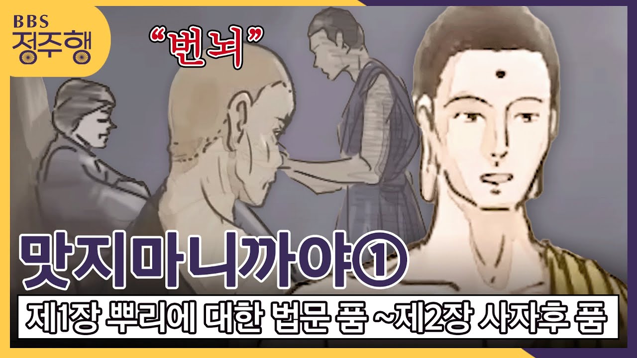 [#정주행] 맛지마 니까야① 제1장 뿌리에 대한 법문 품-제2장 사자후 품 (중간 길이로 설하신 경) #BBS애니메이션