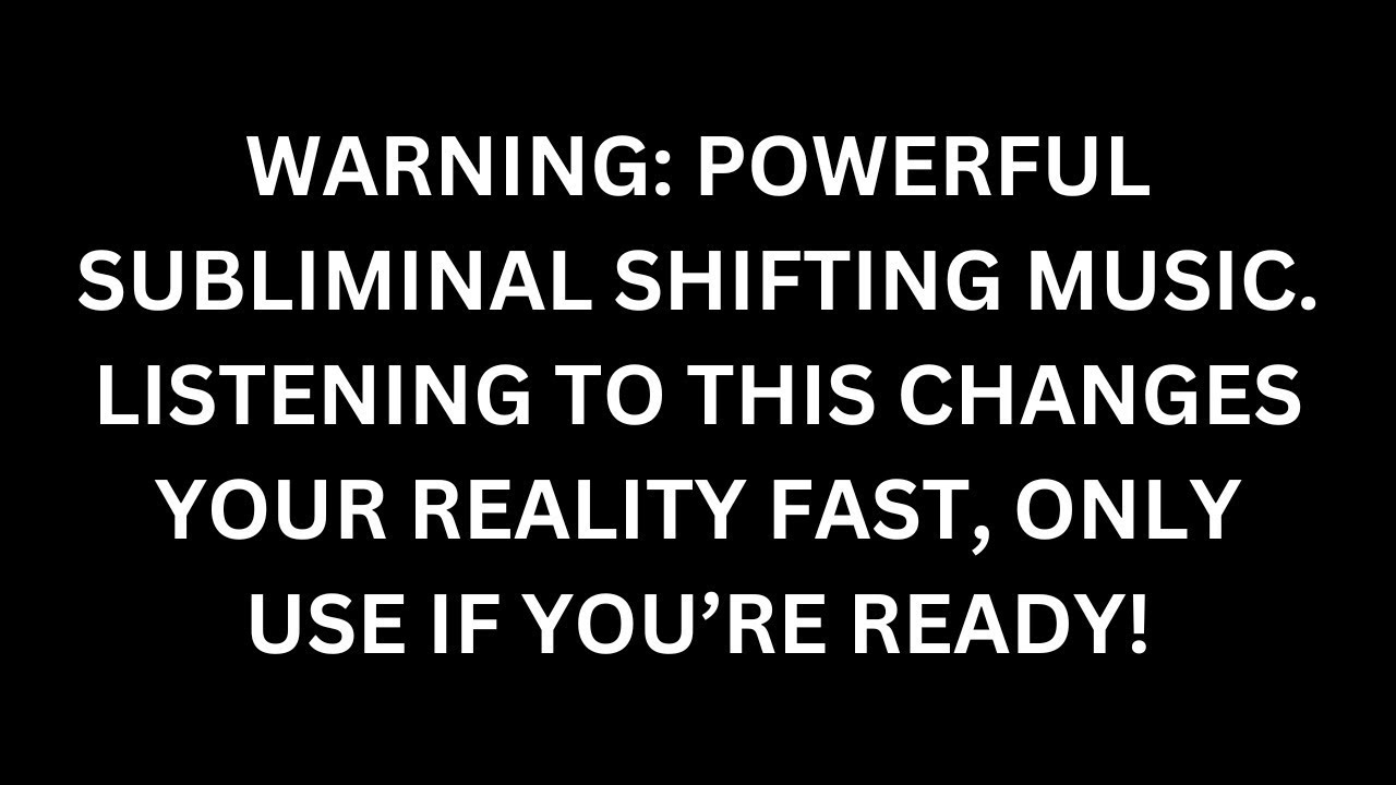 SUBLIMINAL SHIFTING MUSIC: Reality Shift Tonight Effortlessly (POWERFUL)