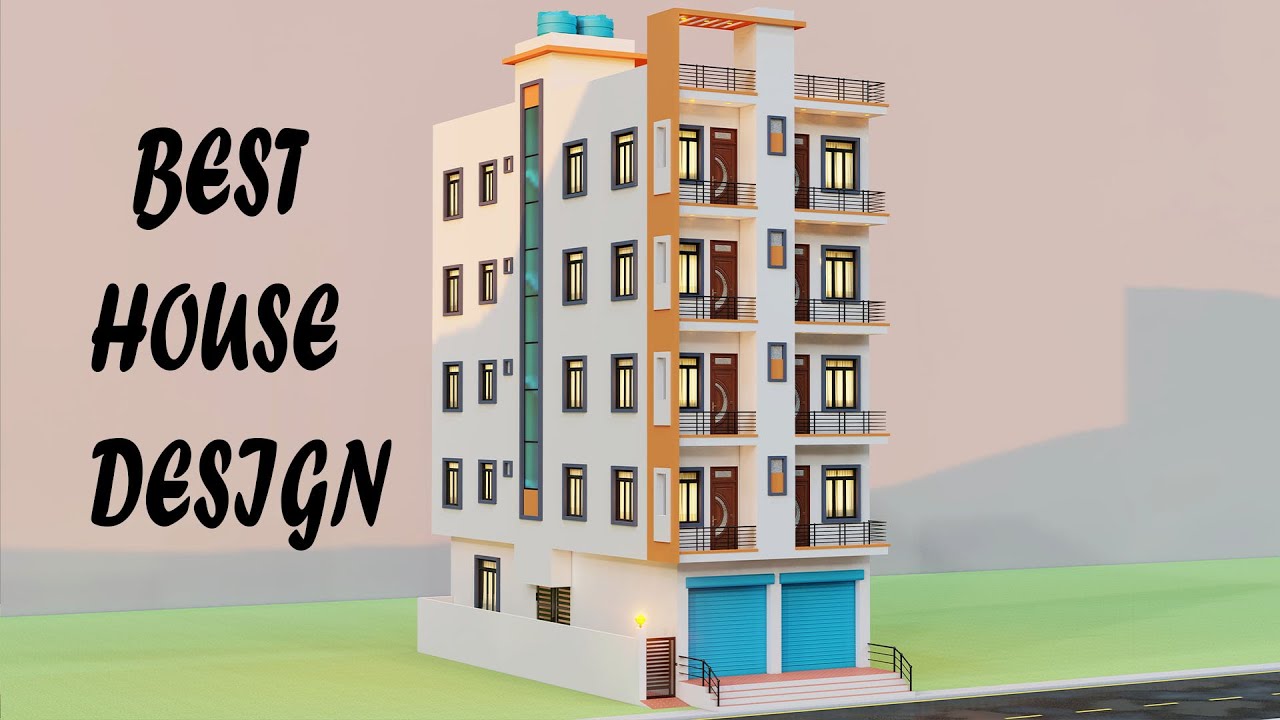 किराये के लिए शानदार मकान का नक्शा,25x50 16 Bedroom Shop With House Design,3D House Map