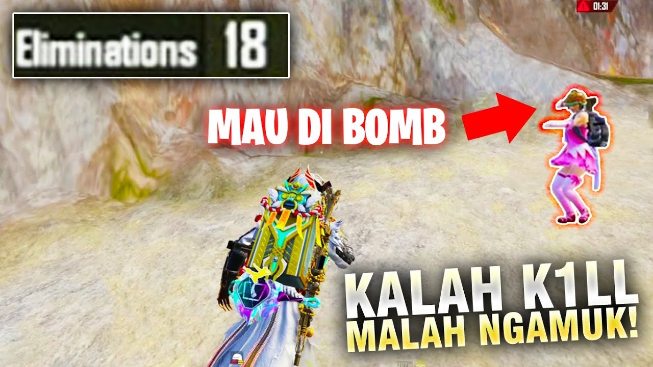 SAYA K1LL BANYAK TAPI PLAYER INI GA TRIMA KALAH K1LL, EH SAYA DI B0M8! - PUBG MOBILE