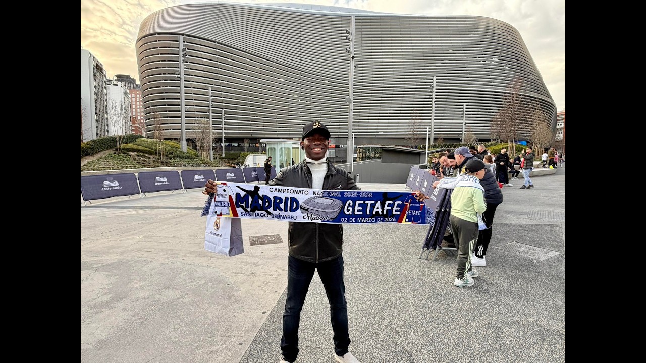 LE GÉNÉRAL MAKOSSO A SANTIAGO BERNABEU”OÚ SONT LES SUPPORTERS DU RÉAL DE MADRID?